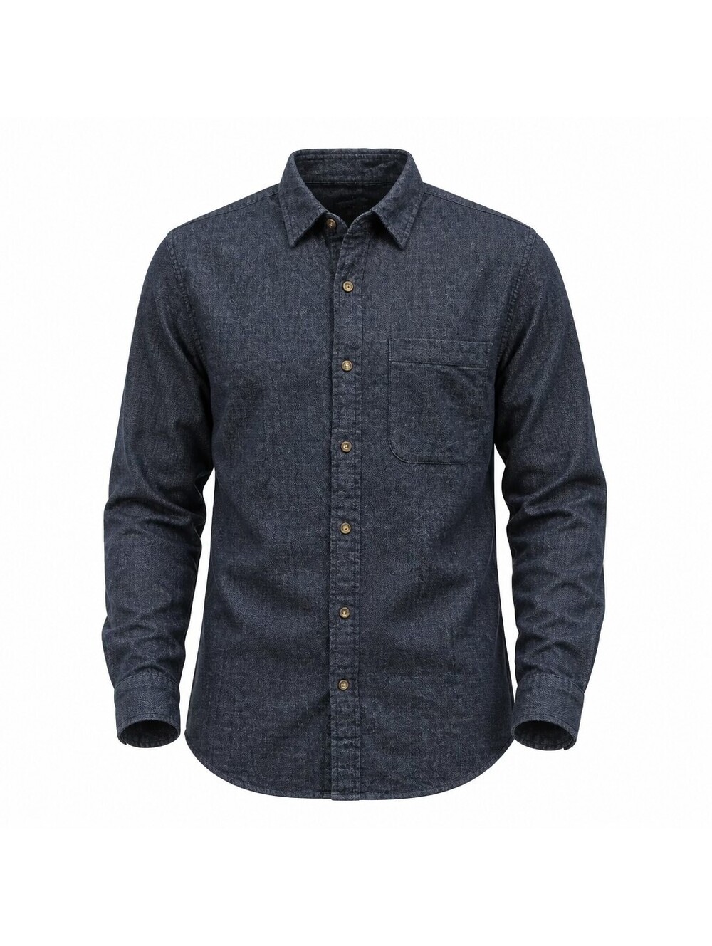 Banana Republic Standard Fit Dark Blue Cotton Shirt Size Small